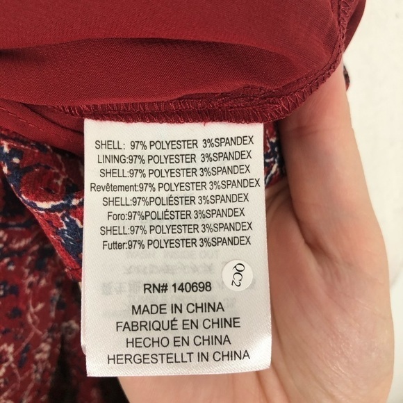 Tavik The Upside Red Floral Lace Up Dress NWT Small - Picture 11 of 13